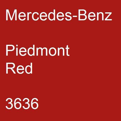 Mercedes-Benz, Piedmont Red, 3636.